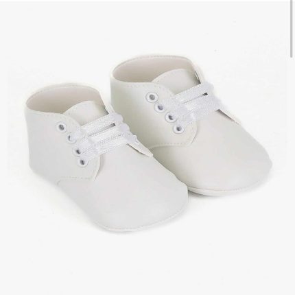Baby Pre-Walker Shoes – Lightweight Unisex👧👶Infant Footwear, White & Navy, Sizes 1-3