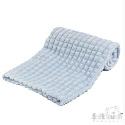 ✨ Soft Touch Square Waffle Wrap – Blue 💙